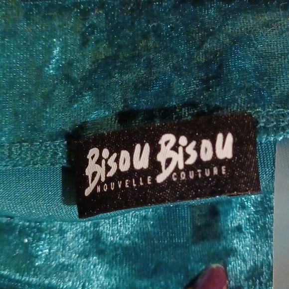 WINONA CRUSHED VELVET MIDI SKIRT W/ RUCHING STORM - Picture 13 of 15